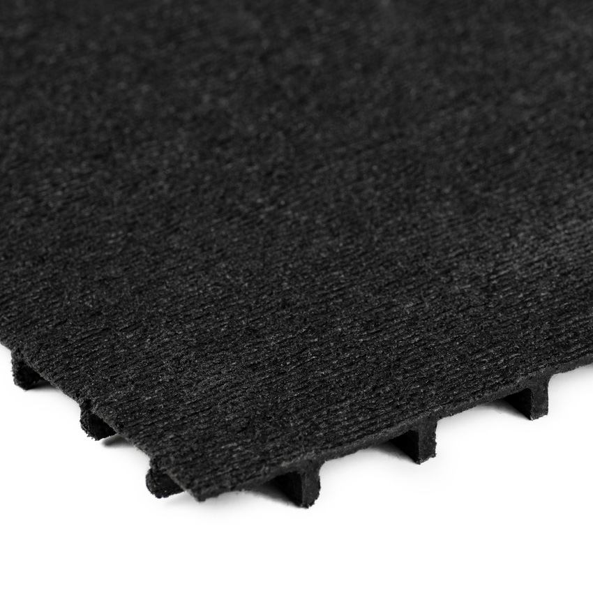 Geluiddempende vloer ruitmotief 120cm) - Granulaat op rol - matten - Rubbermagazijn